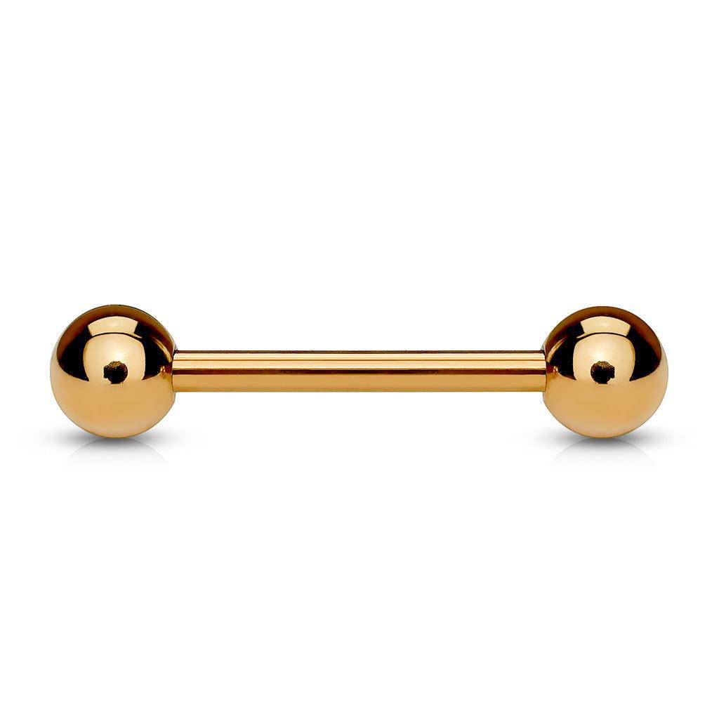 Rose Gold Industrial Barbell