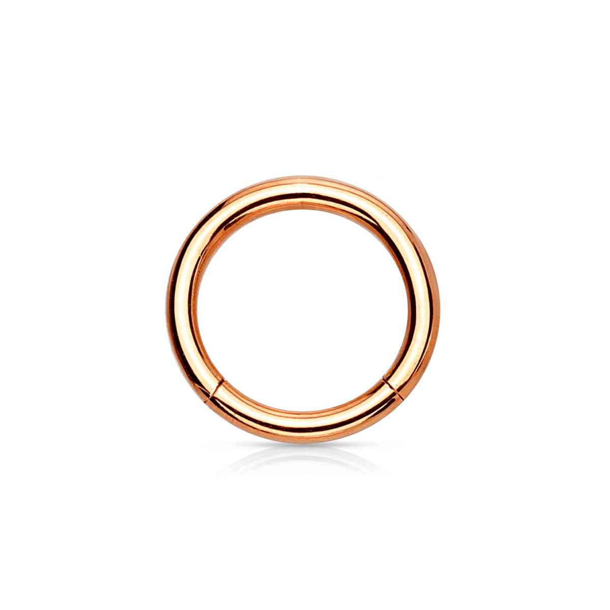 Rose Gold PVD Over Steel Hinged Segment Ring