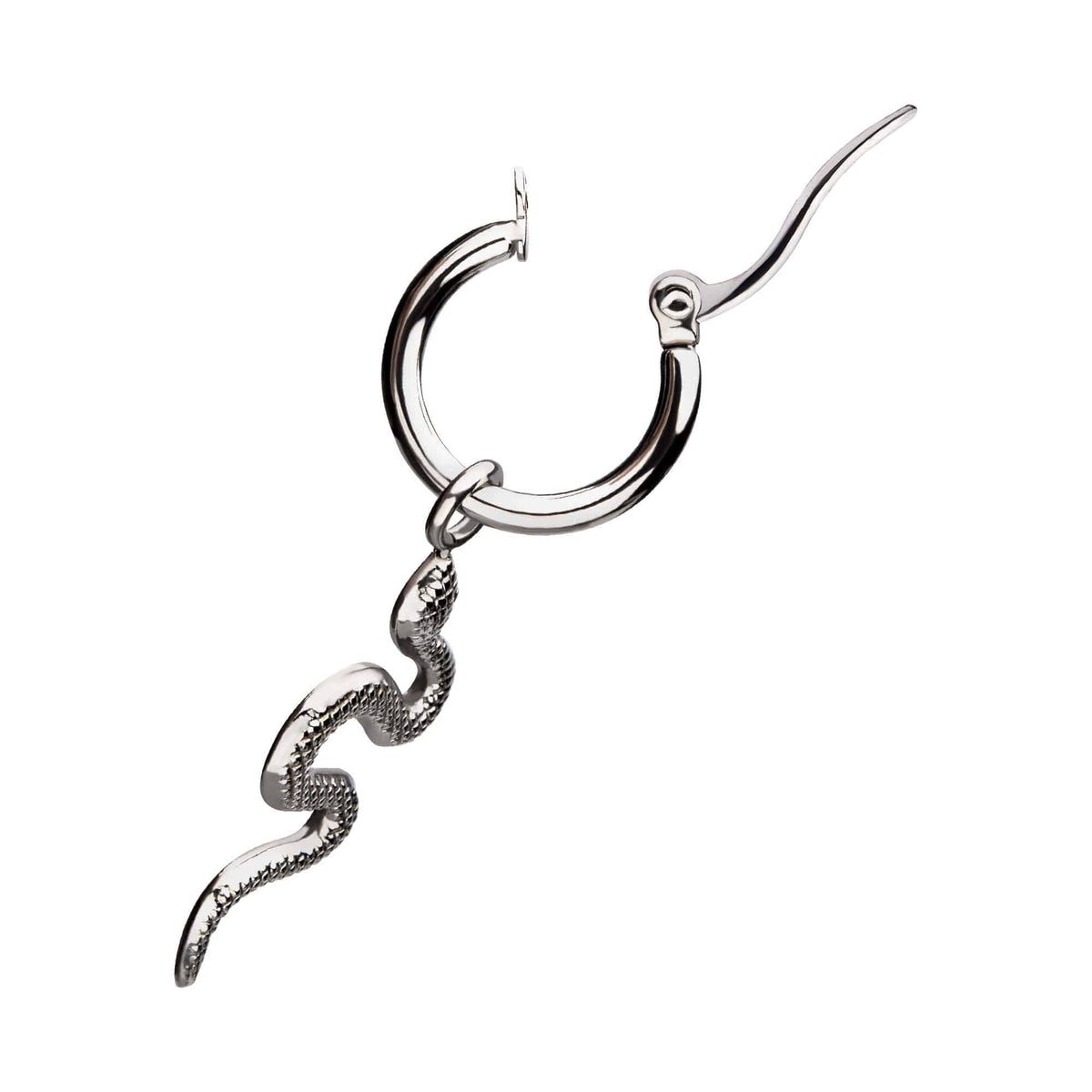 Snake Earrings with Steel Hoop - SkinKandy | Body Jewellery & Piercing Online Australia