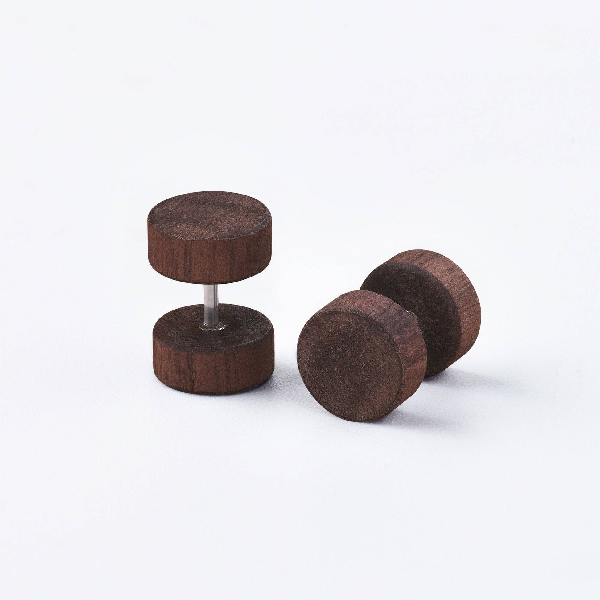 Wooden Fake Plugs - Pair - SkinKandy | Body Jewellery & Piercing Online Australia