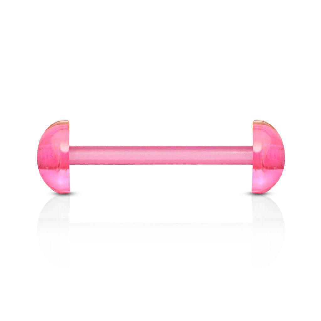 Acrylic Flexible Barbell with Half Ball - SkinKandy | Body Jewellery & Piercing Online Australia