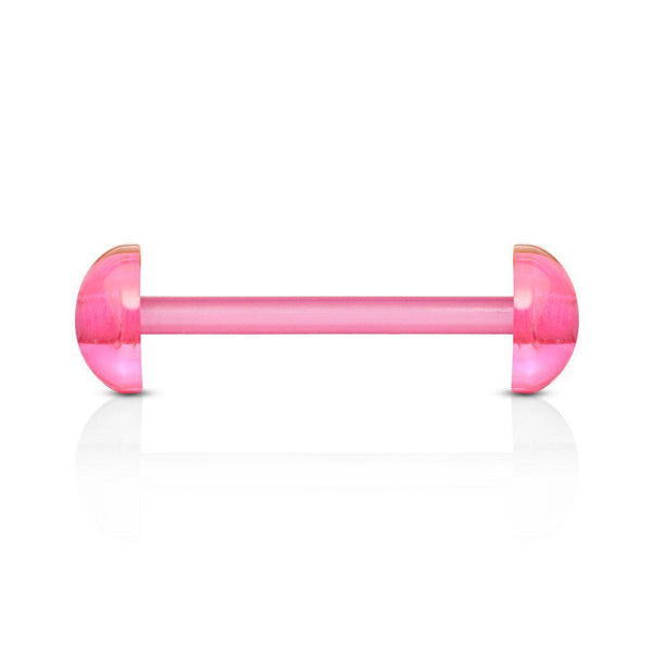 Acrylic Flexible Barbell with Half Ball