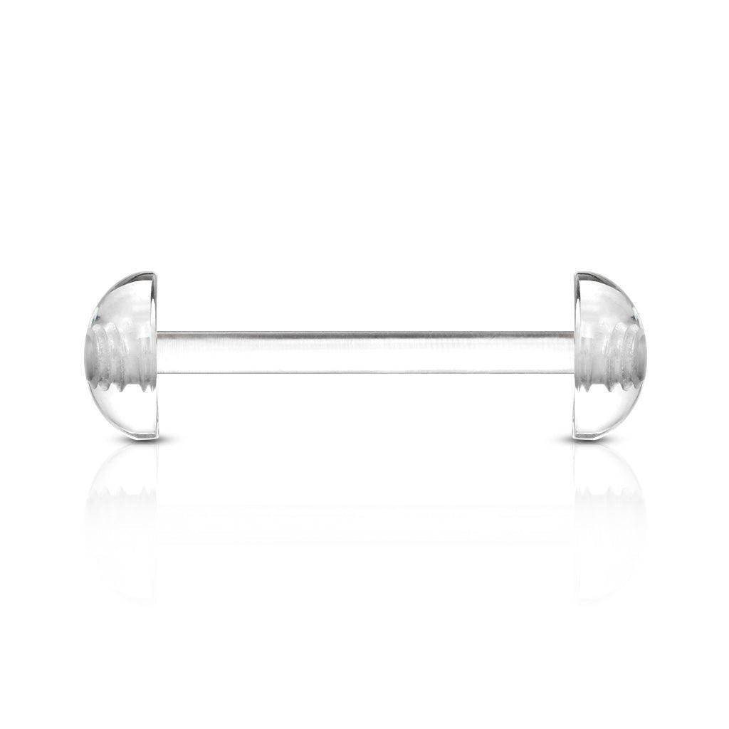 Acrylic Flexible Barbell with Half Ball - SkinKandy | Body Jewellery & Piercing Online Australia