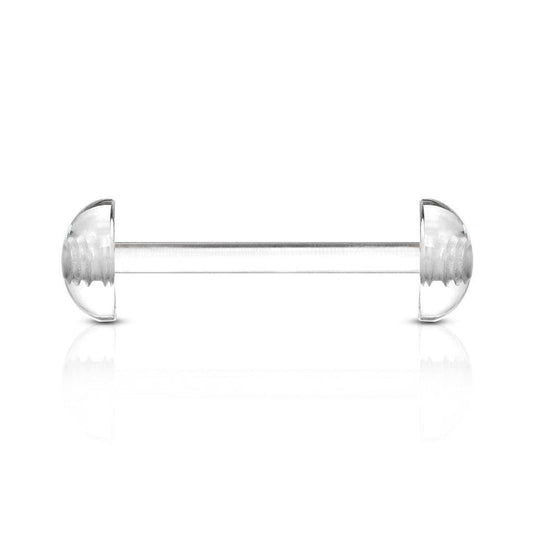 Acrylic Flexible Barbell with Half Ball - SkinKandy | Body Jewellery & Piercing Online Australia