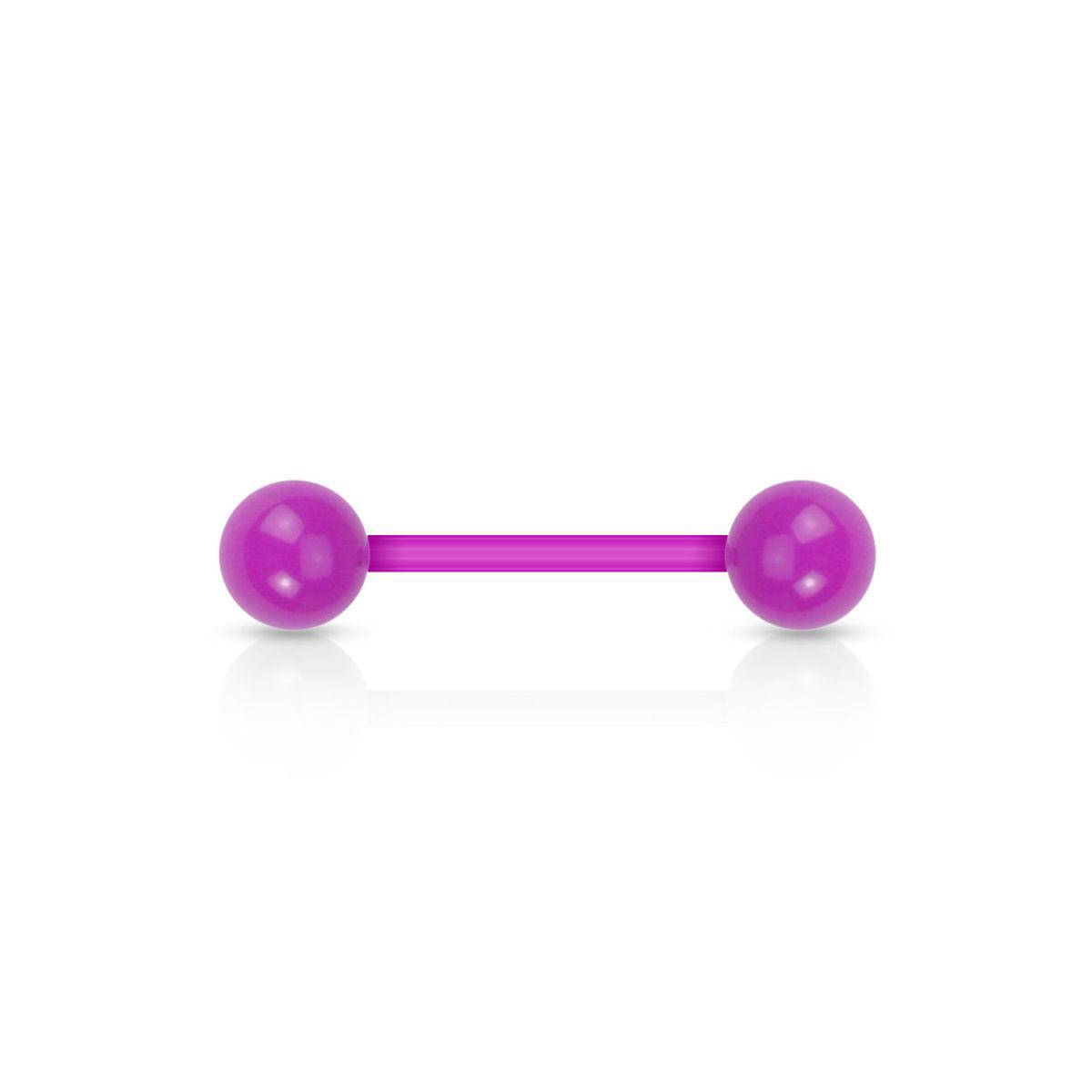 Acrylic Flexible Solid Ball Barbell - SkinKandy | Body Jewellery & Piercing Online Australia