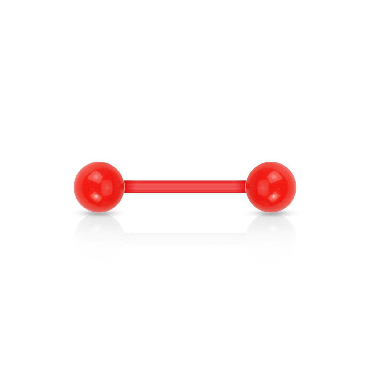 Acrylic Flexible Solid Ball Barbell - SkinKandy | Body Jewellery & Piercing Online Australia