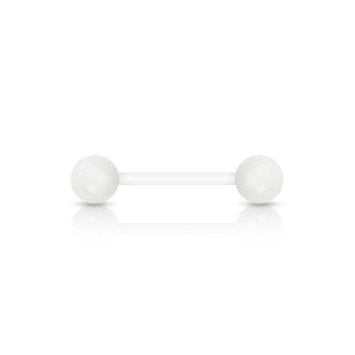 Acrylic Flexible Solid Ball Barbell - SkinKandy | Body Jewellery & Piercing Online Australia