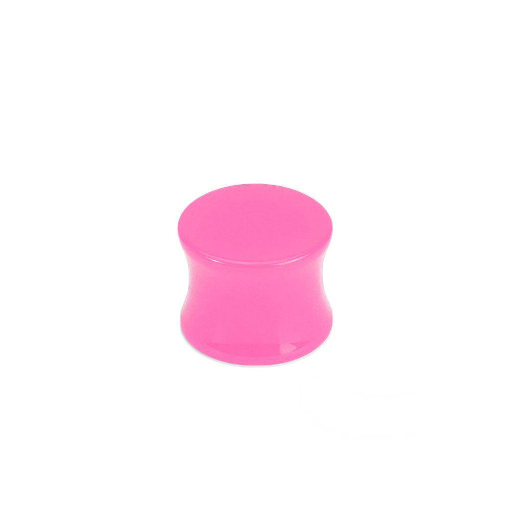 Acrylic Solid Colour Saddle Plug - SkinKandy | Body Jewellery & Piercing Online Australia