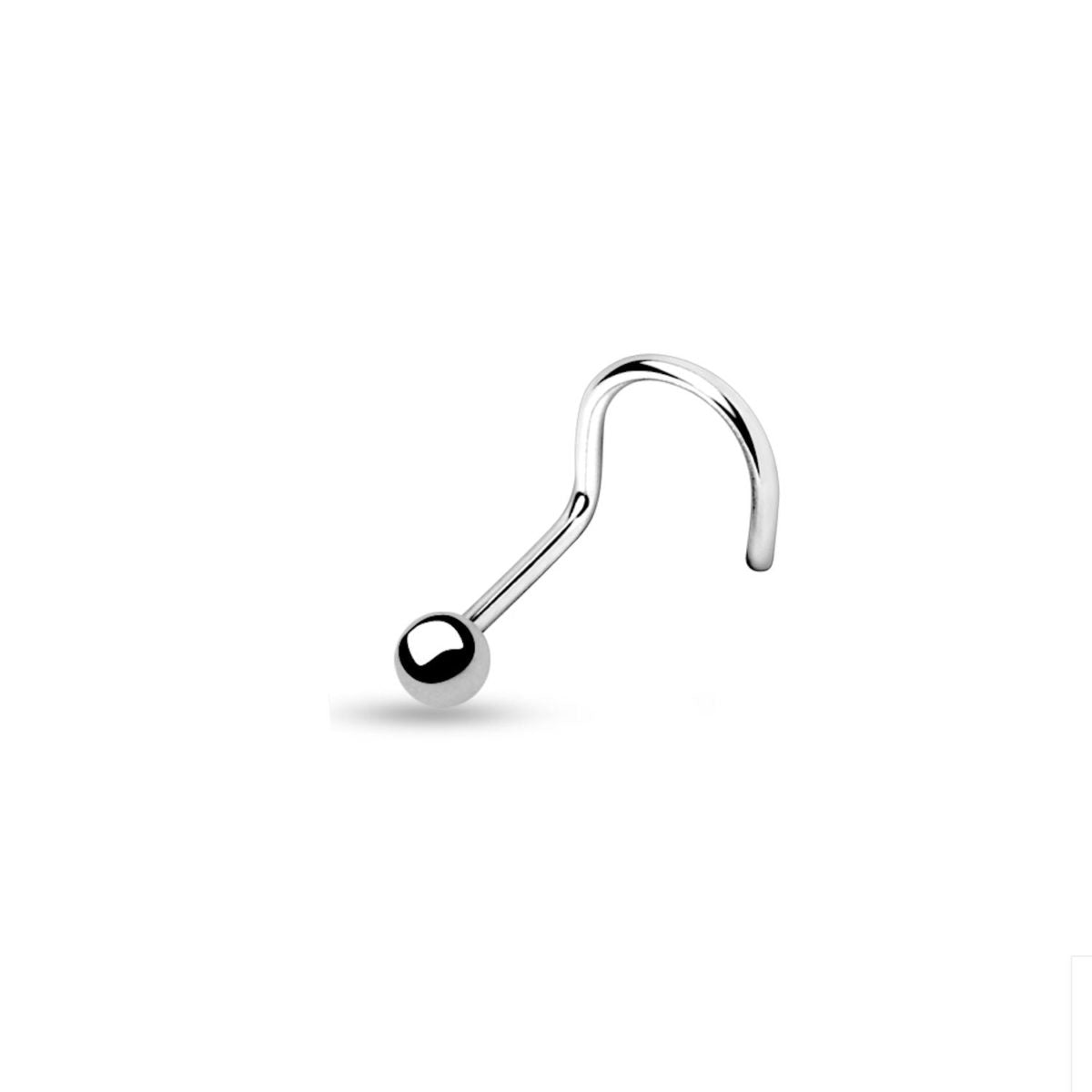 Ball Top Steel Nose Twist - SkinKandy | Body Jewellery & Piercing Online Australia