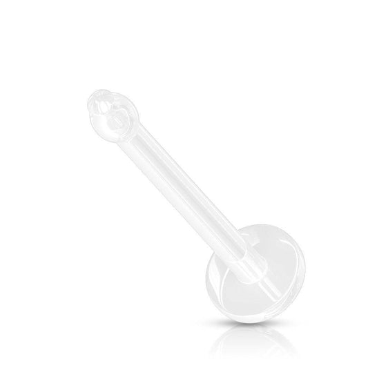 Bioplast Clear Bone Retainer with Flat Top - SkinKandy | Body Jewellery & Piercing Online Australia