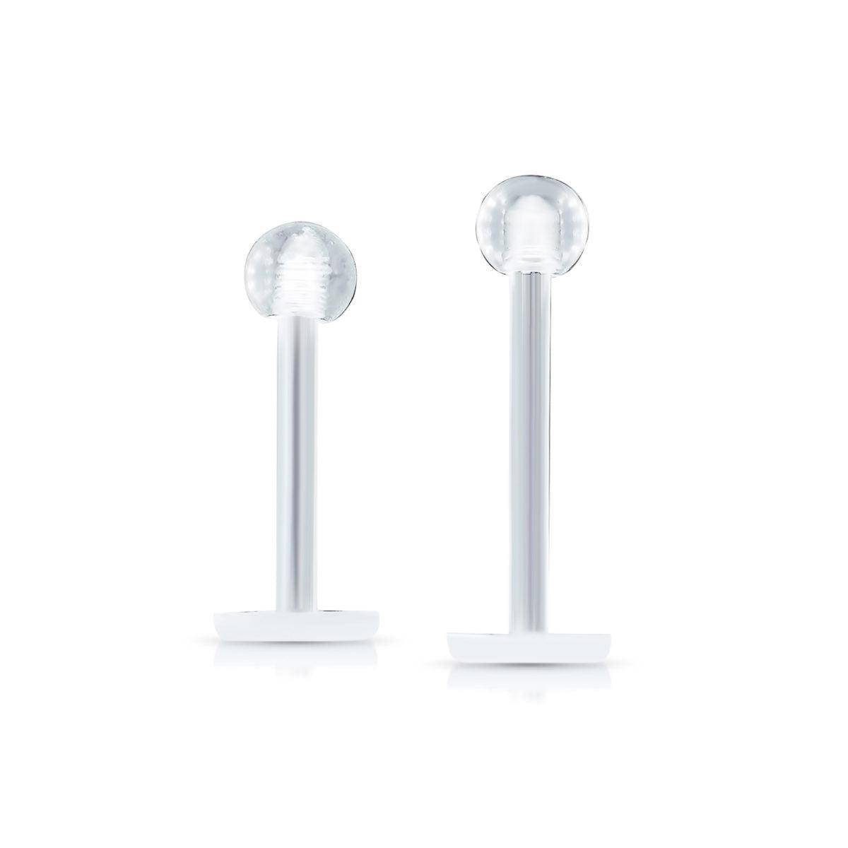 Bioplast Retainer Labret - 16G - SkinKandy | Body Jewellery & Piercing Online Australia