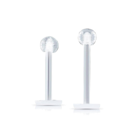 Bioplast Retainer Labret - 16G - SkinKandy | Body Jewellery & Piercing Online Australia
