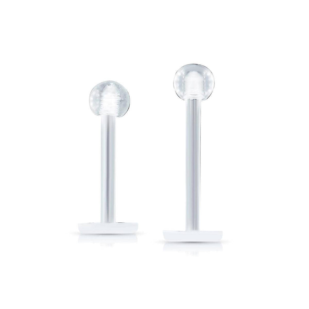 Bioplast labret store retainer