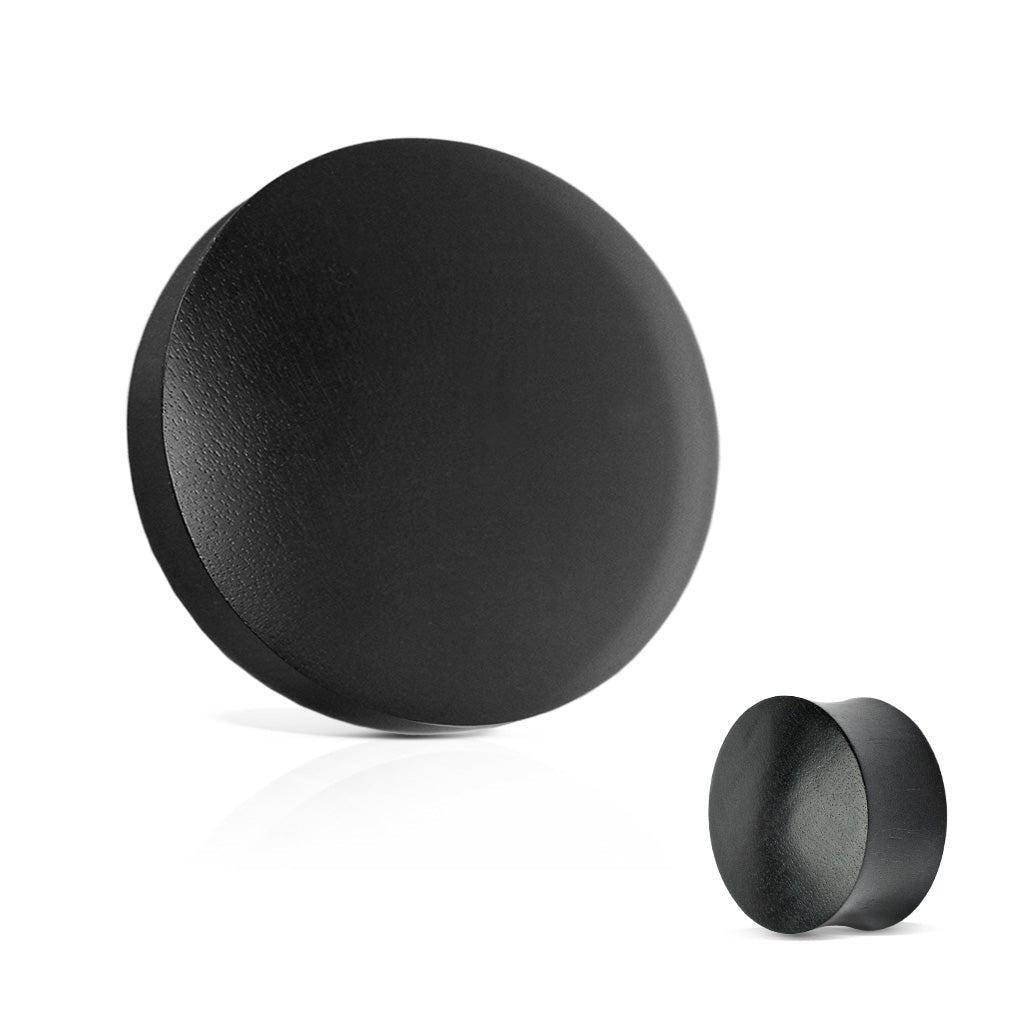 Black Areng Wood Saddle Fit Organic Plug - SkinKandy | Body Jewellery & Piercing Online Australia