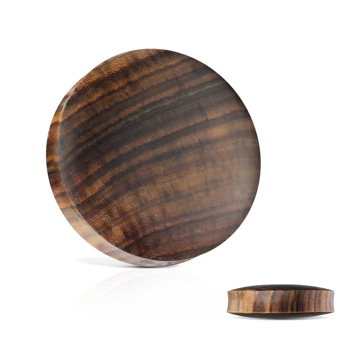 Brown Sono Wood Saddle Fit Organic Plug - SkinKandy | Body Jewellery & Piercing Online Australia