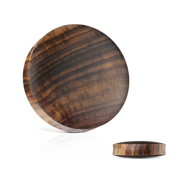 Brown Sono Wood Saddle Fit Organic Plug