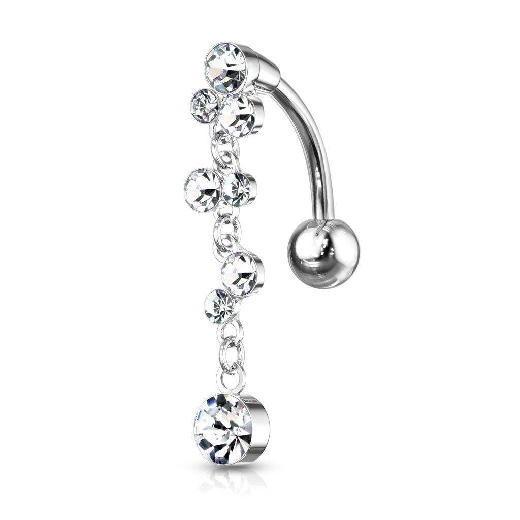 Cascading Gem Belly Ring - SkinKandy | Body Jewellery & Piercing Online Australia