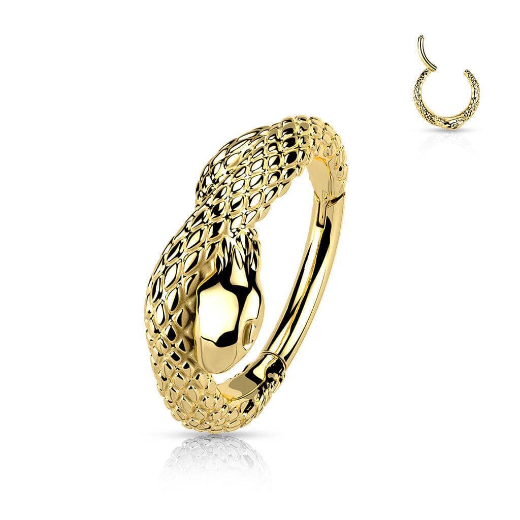 Coiled Snake Cartilage Hinged Segment Ring