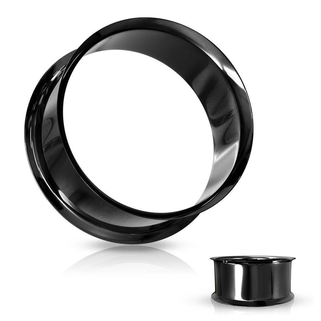 Double Flare PVD Over Steel Tunnel - SkinKandy | Body Jewellery & Piercing Online Australia