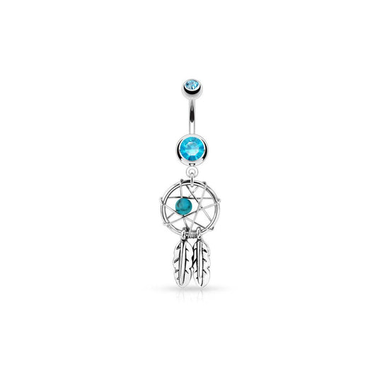 Dream Catcher Belly Bar - SkinKandy | Body Jewellery & Piercing Online Australia