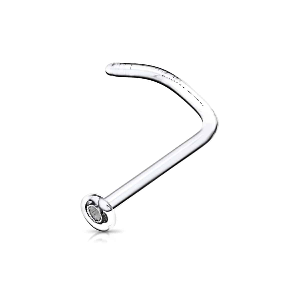 Glass Retainer Nose Twist - SkinKandy | Body Jewellery & Piercing Online Australia