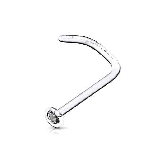 Glass Retainer Nose Twist - SkinKandy | Body Jewellery & Piercing Online Australia