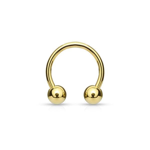 Gold Plated Over Steel Horseshoe