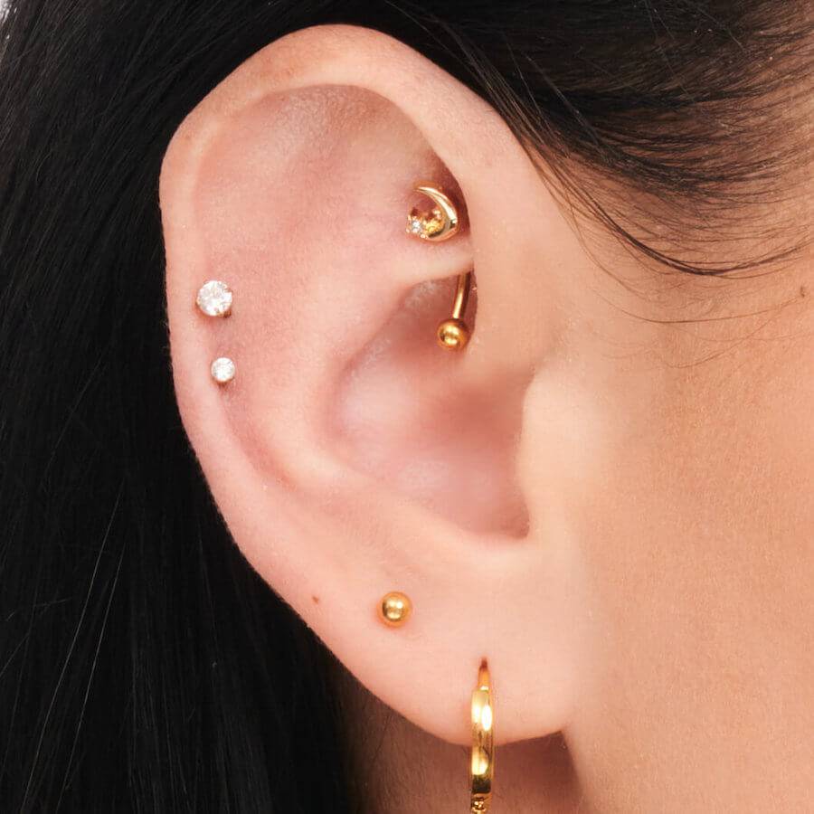 Ball Top Titanium Stud Earrings - Pair - SkinKandy | Body Jewellery & Piercing Online Australia