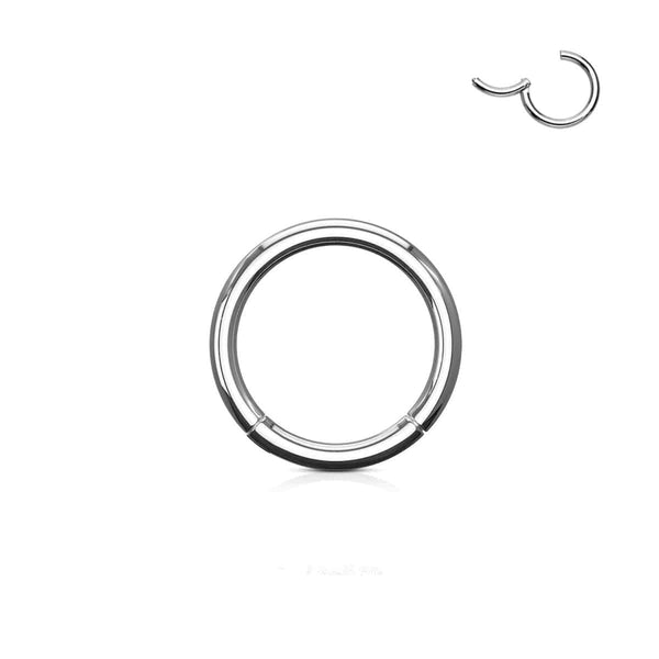 316L Stainless Steel Hinged Segment Ring Piercing