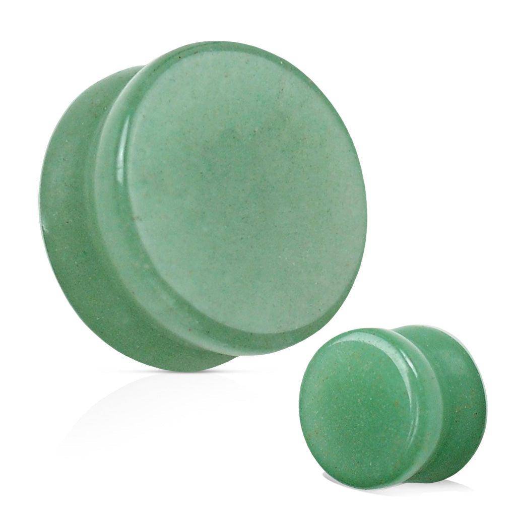 Jade Semi Precious Stone Solid Saddle Fit Plug - SkinKandy | Body Jewellery & Piercing Online Australia
