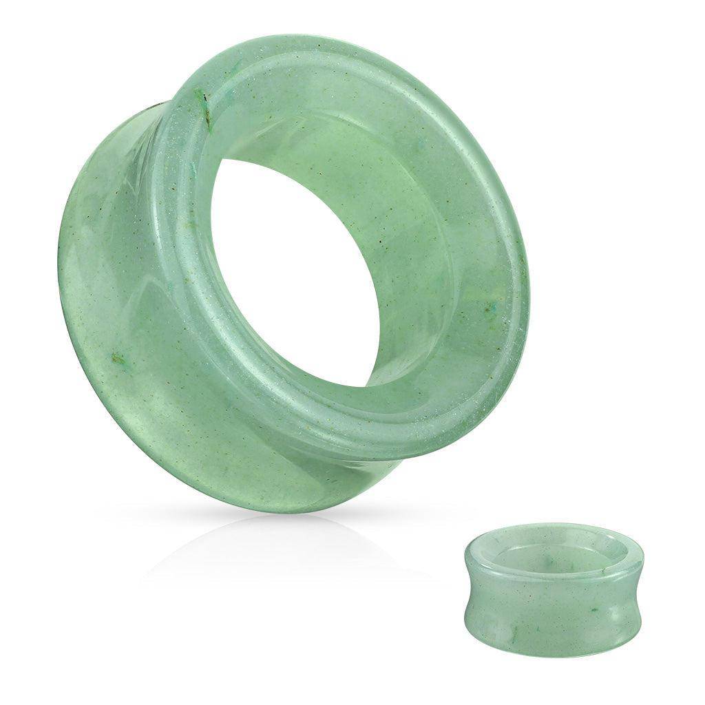Jade Stone Double Flared Saddle Tunnel - SkinKandy | Body Jewellery & Piercing Online Australia