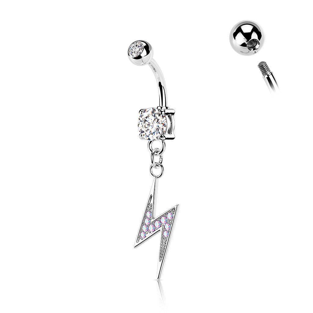 Lightning Bolt Belly Ring - SkinKandy | Body Jewellery & Piercing Online Australia