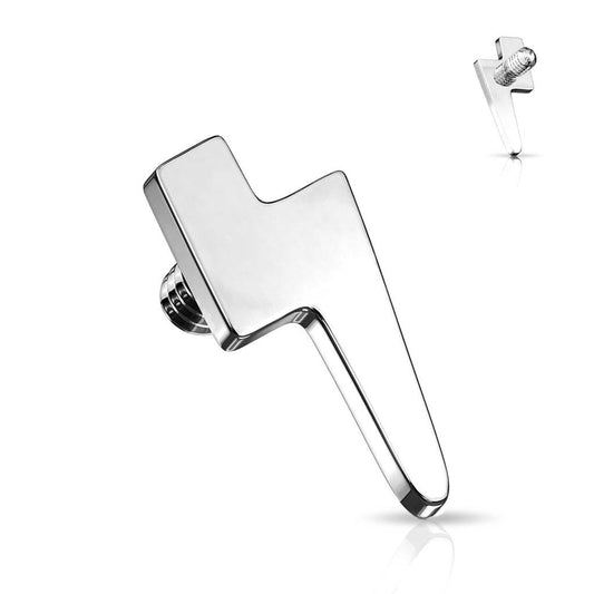 Lightning Bolt Threaded Top - 16G - SkinKandy | Body Jewellery & Piercing Online Australia