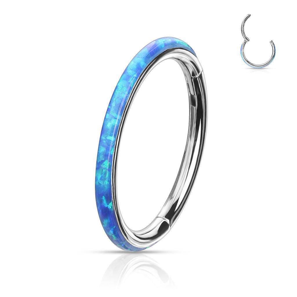 Outward Facing Opal Segment Ring - SkinKandy | Body Jewellery & Piercing Online Australia