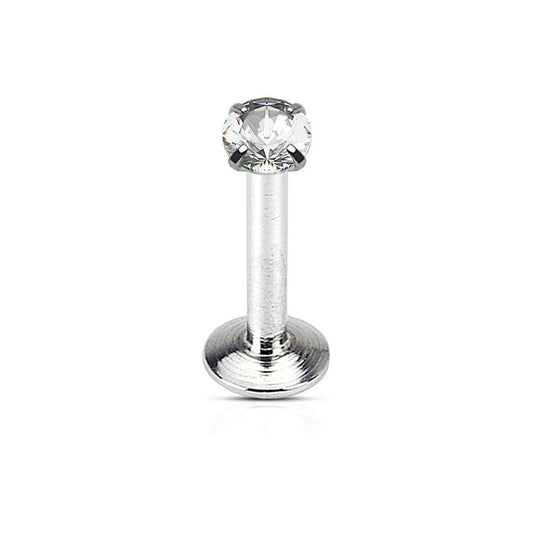 Prong - Set Gem Top Labret - SkinKandy | Body Jewellery & Piercing Online Australia