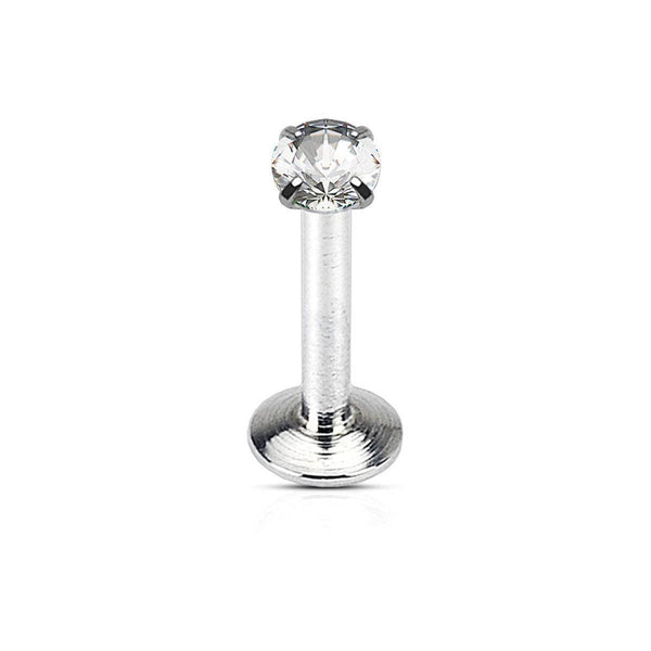 Prong-Set Gem Top Labret