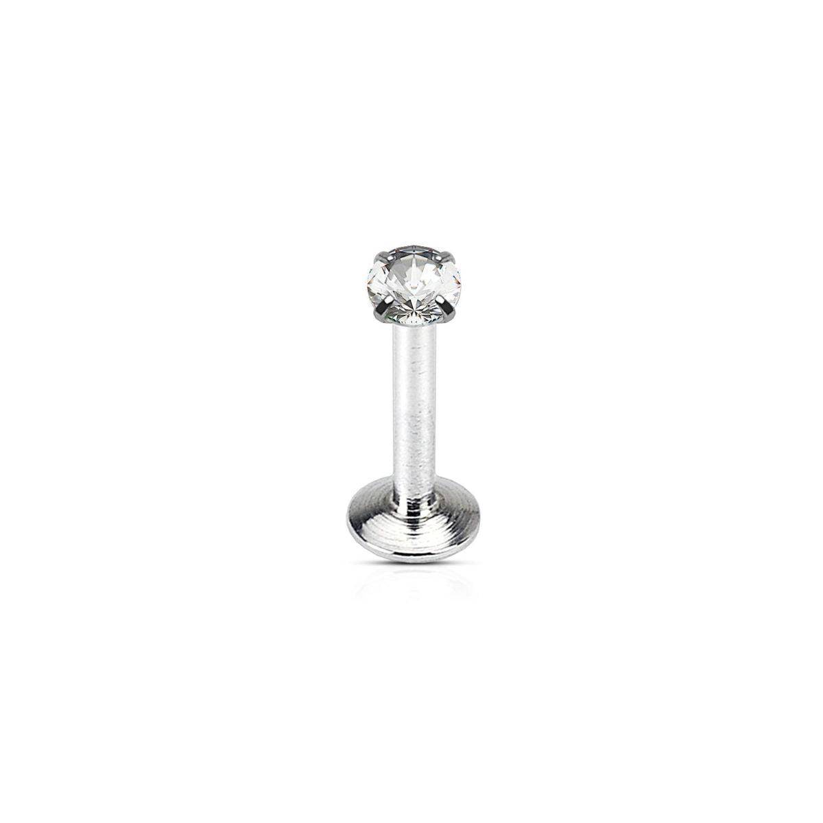 Prong - Set Gem Top Labret - SkinKandy | Body Jewellery & Piercing Online Australia