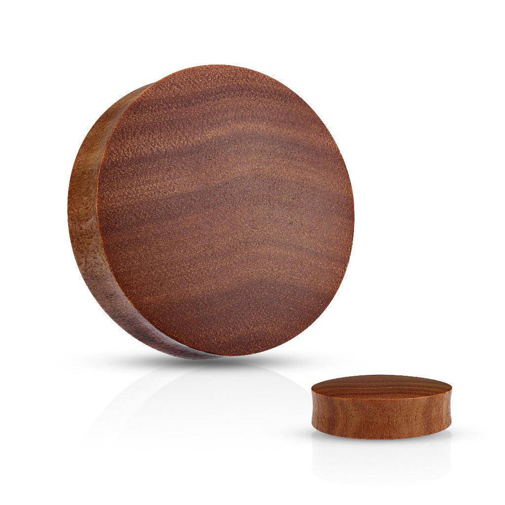 Saba Wood Convex Saddle Fit Organic Plug - SkinKandy | Body Jewellery & Piercing Online Australia