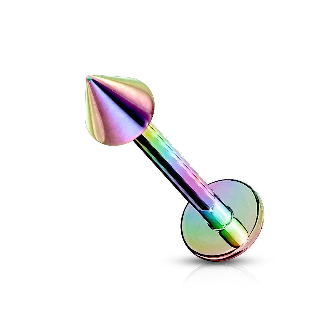 Spike Top Titanium over Steel Labret - SkinKandy | Body Jewellery & Piercing Online Australia