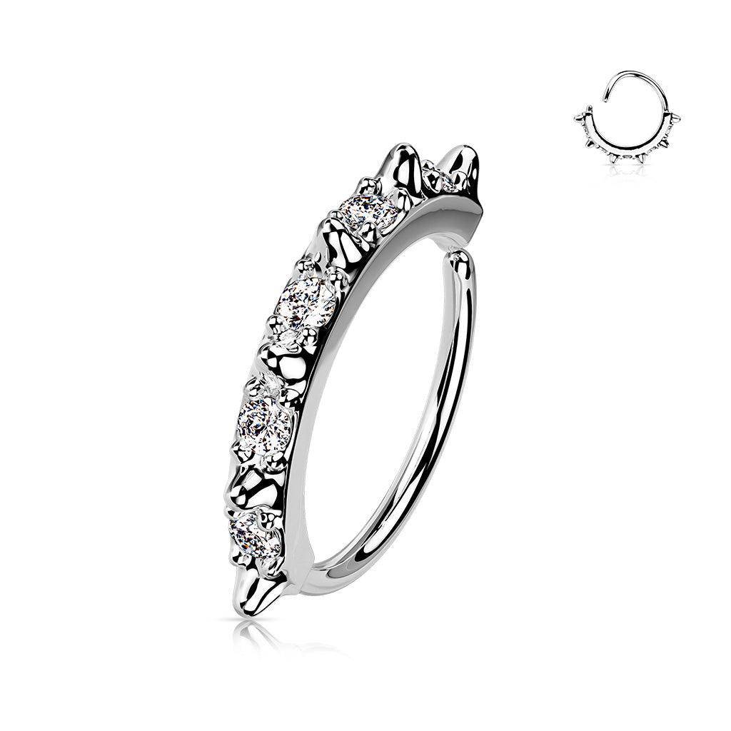 Spiky Bendable Hoop Nose Ring - SkinKandy | Body Jewellery & Piercing Online Australia