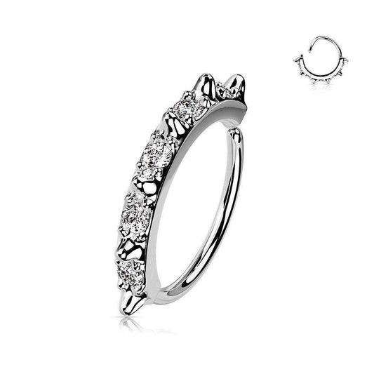 Spiky Bendable Hoop Nose Ring - SkinKandy | Body Jewellery & Piercing Online Australia