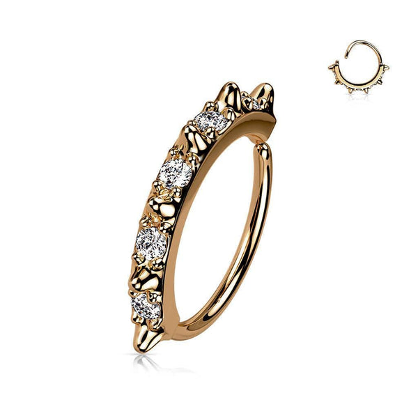 Spiky Bendable Hoop Nose Ring