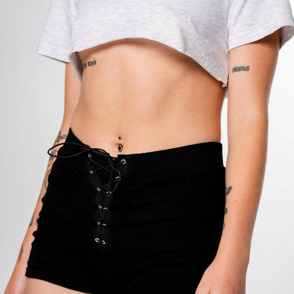 316L Surgical Steel Belly Ring with Gem Piercing