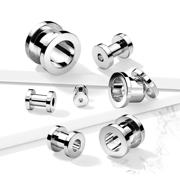 Steel Screw Fit Flesh Tunnel