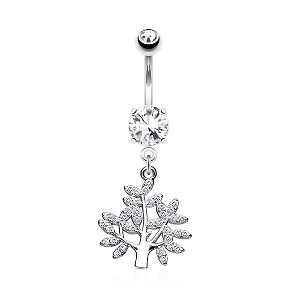 Tree Of Life Dangle Belly Ring - SkinKandy | Body Jewellery & Piercing Online Australia
