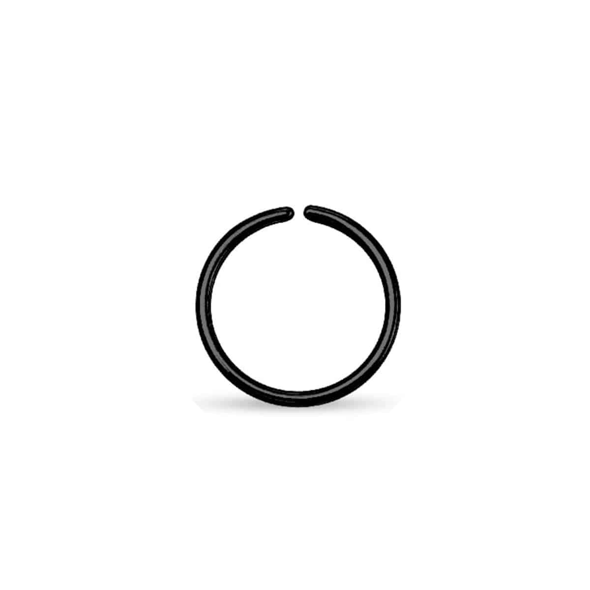 Titanium Anodized over Steel Bendable Hoop Ring