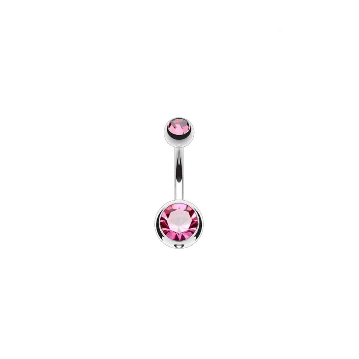 Titanium CZ Belly Bar - SkinKandy | Body Jewellery & Piercing Online Australia