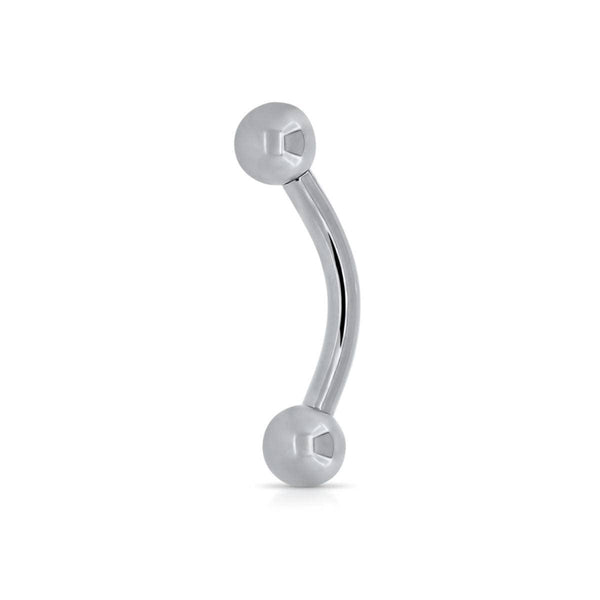 Titanium Internal Thread Curved Barbell