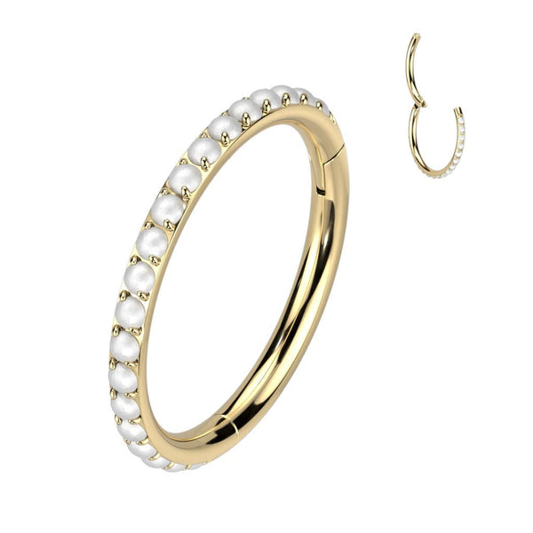 Titanium Segment with Outward Facing Pearls
