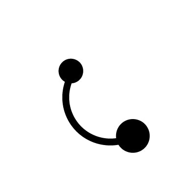 Navel bar jewellery
